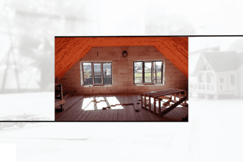 Утепление мансарды полиуретановым утеплителем Полинор