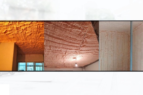 Утепление потолка полиуретановым утеплителем Полинор